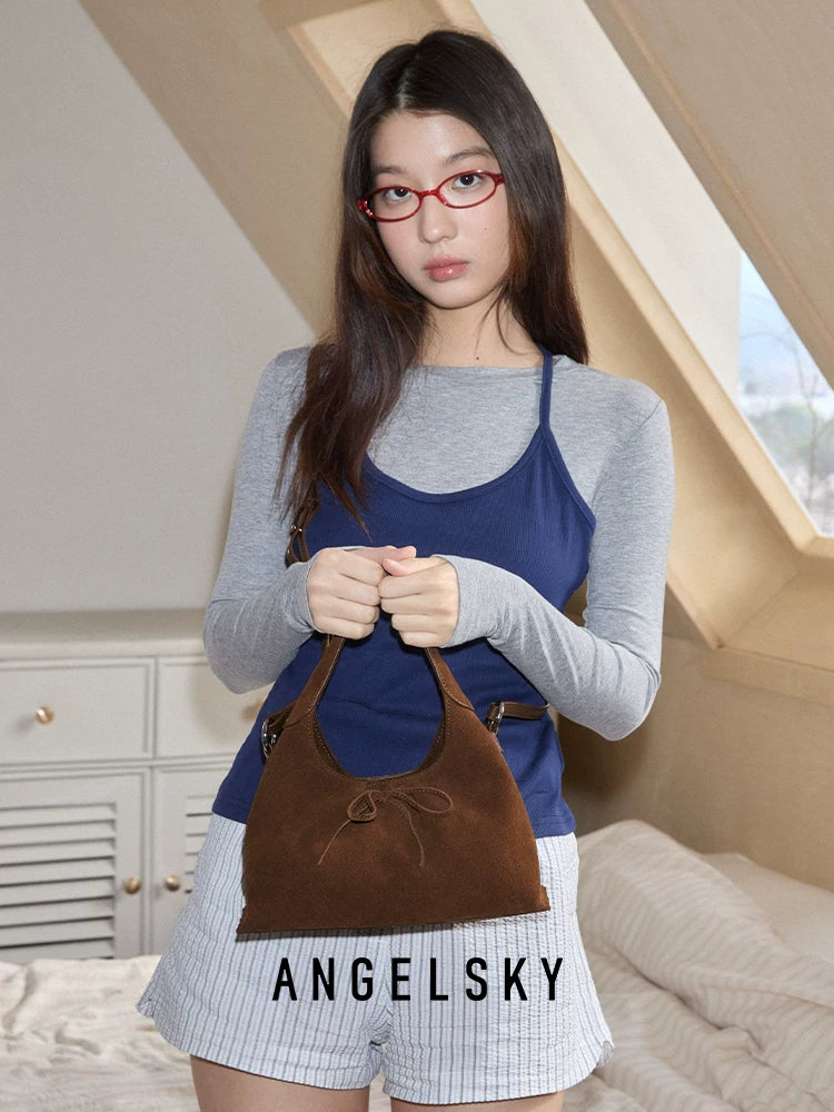 ANGELSKY Retro Simple Messenger Bag
