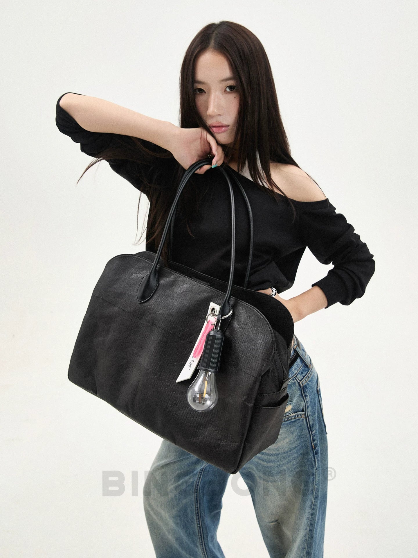 BINGBONG Large Capacity Creative Pendant Tote Bag