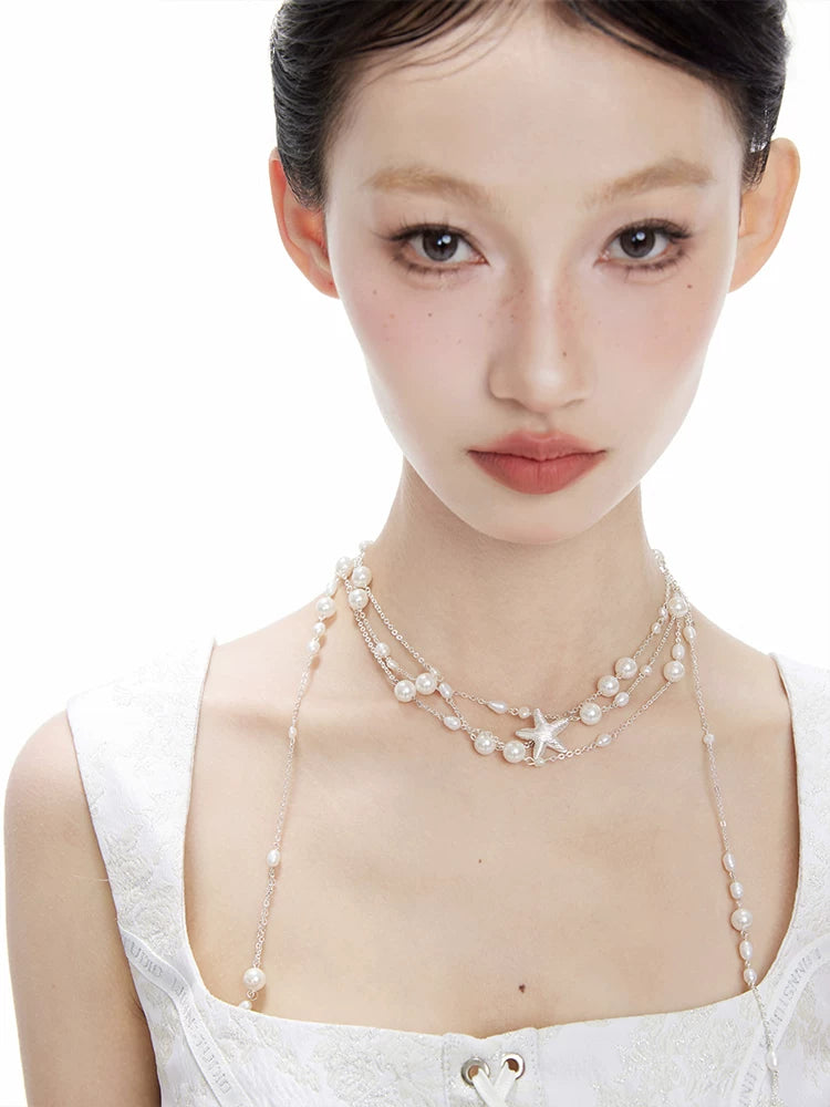 NO SOLUTION Premium Sense Pearl Necklace