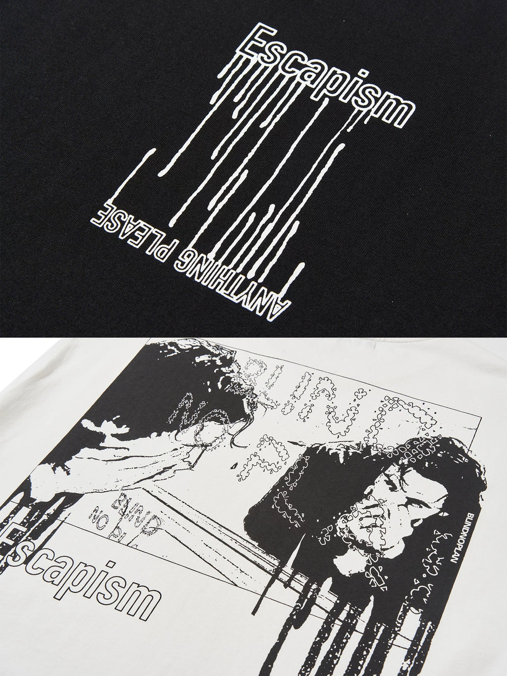 BLINDNOPLAN Loose Graffiti Print Tee