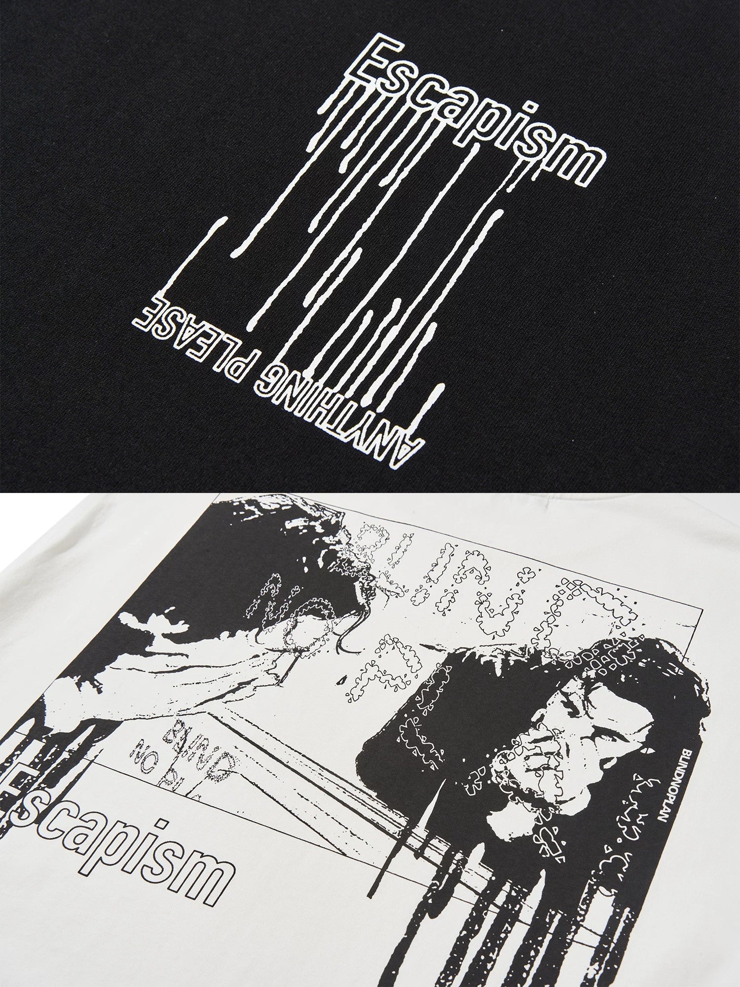 BLINDNOPLAN Loose Graffiti Print Tee