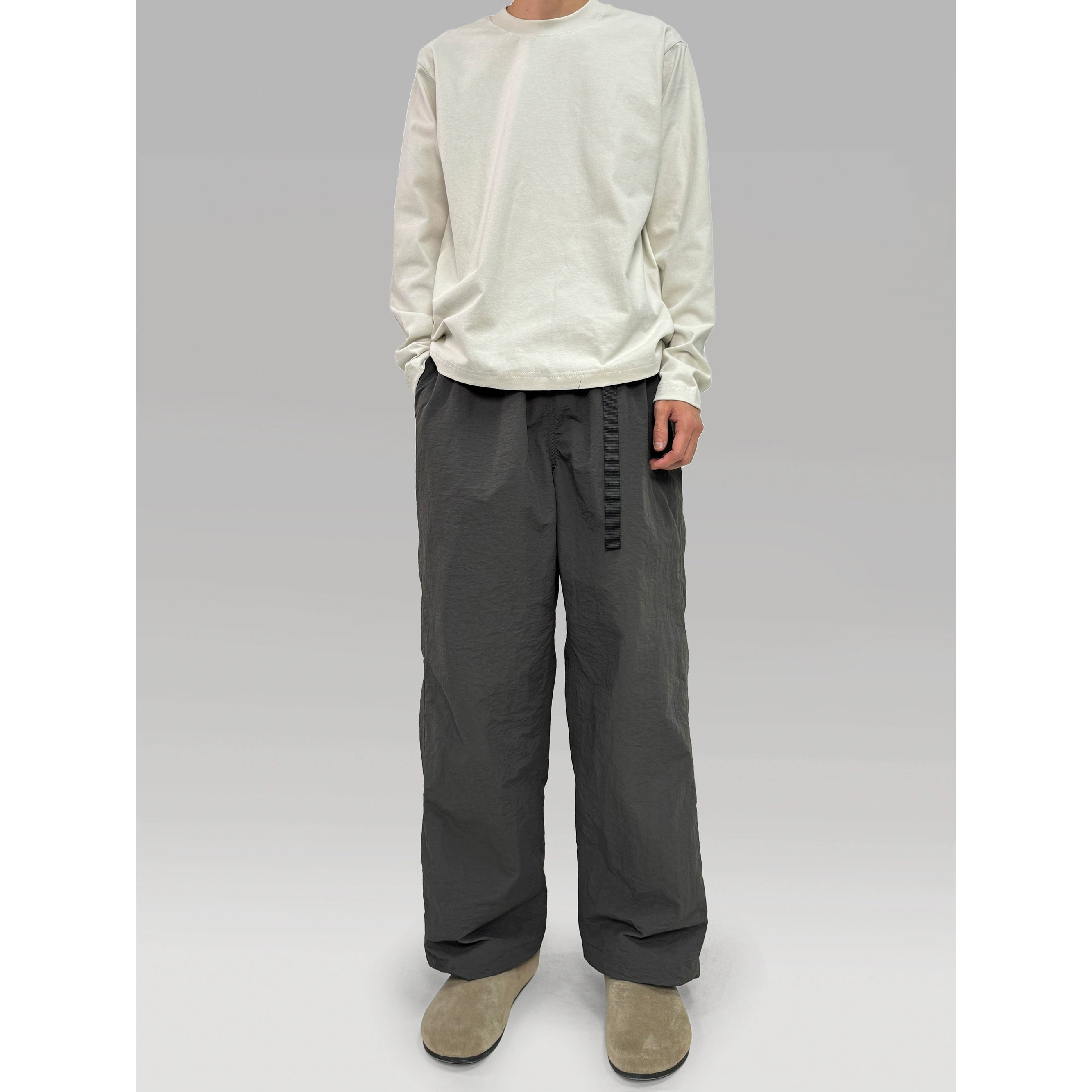 PLUS NO LOGO Waist Buckle Adjustment Loose Sports Trousers