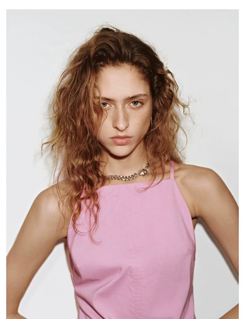 URBAN REVIVO Temperament Super Short Sleeveless Dress