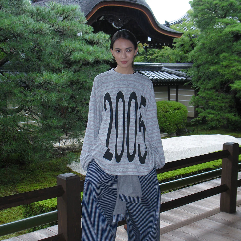 ANTERIOR Digital Printed Striped Casual Long Sleeve