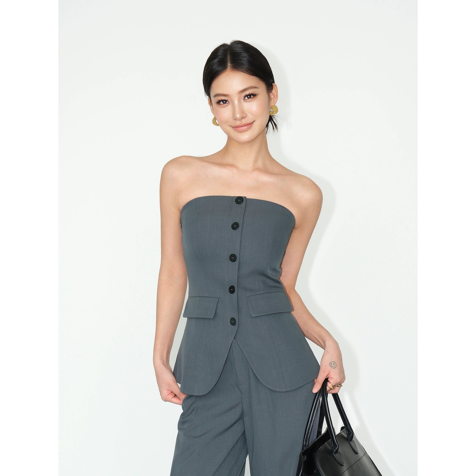 NEVA HU Suit Tube Top