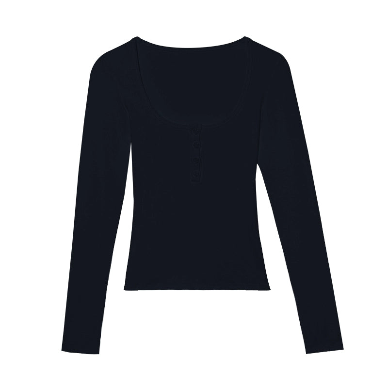 Audwyn Square Neck  Knitted Long Sleeve