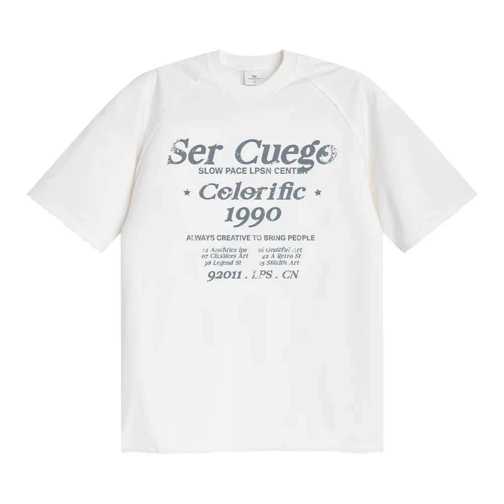 Loopsoon Vintage Alphabet Print Versatile Tee