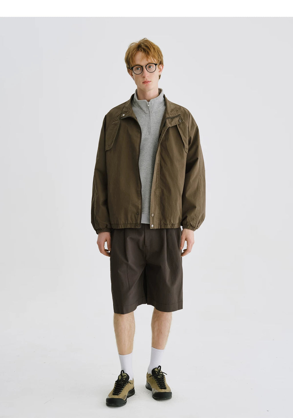 LIVINGTOWN High-waisted Vertical Striped Shorts