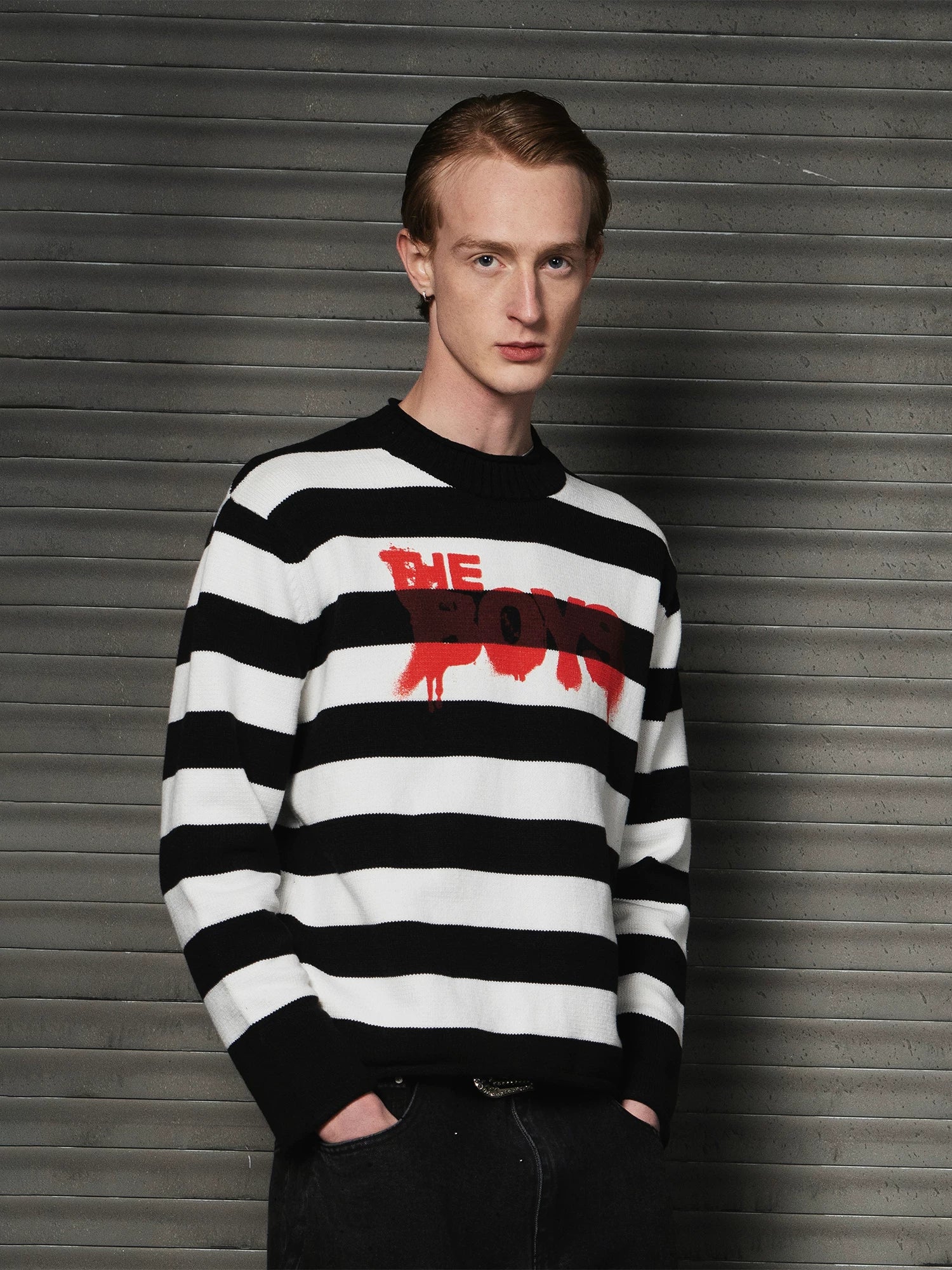 WHOOSIS Striped Warm Casual Sweater