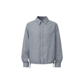 DIMC Wrinkled Texture Small Plaid Long-sleeved Shirt