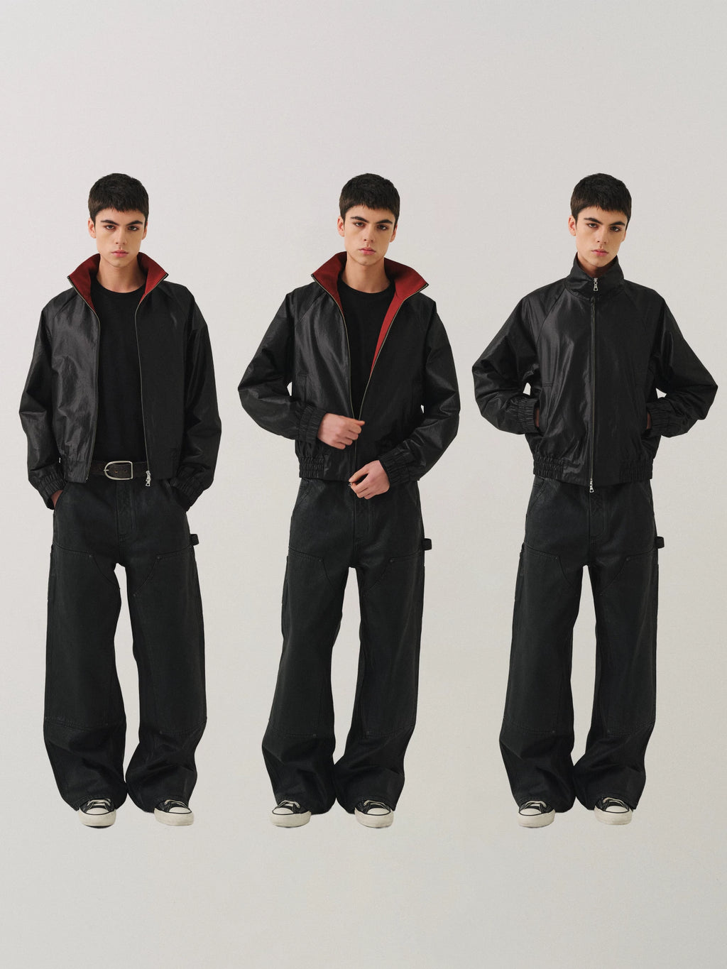 VLABMADE Vintage Stand-up Collar Loose-sleeved Jacket