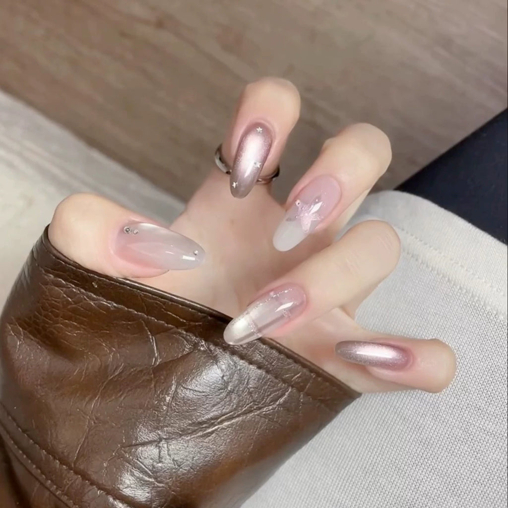 Coco Temperament Light Luxury High Sense White Handmade Manicure Wear Nail