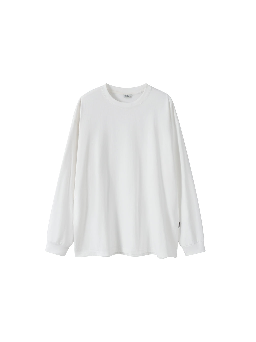 BUTTBILL four-pin six-thread heavy 300G round neck long-sleeve Tee