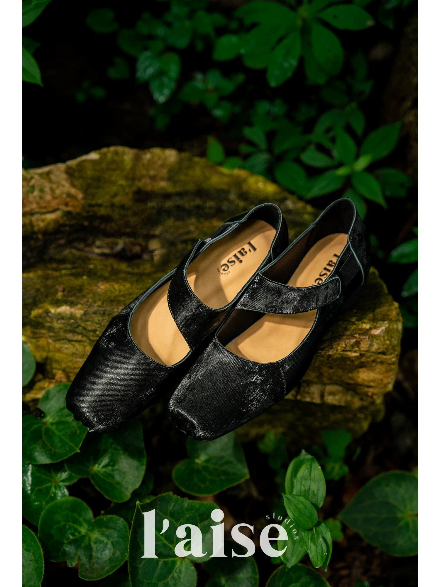 L'aise Versatile Square Head Thick Heel One-pedal Single Shoes