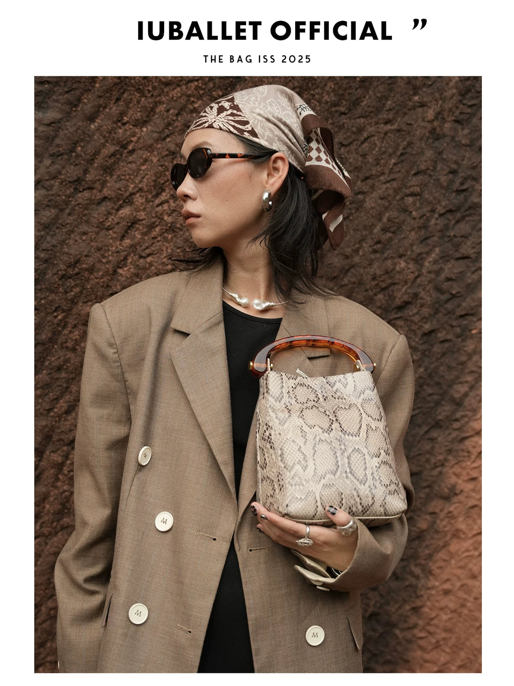 IUBALLET Snake Crossbody Handbag