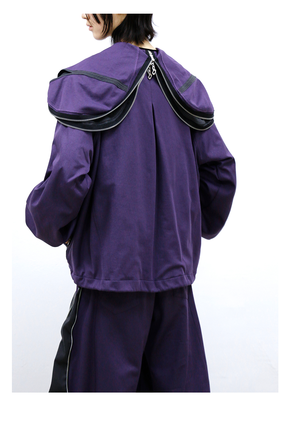 RELABEL Double-sided Spliced Sweater Jacket