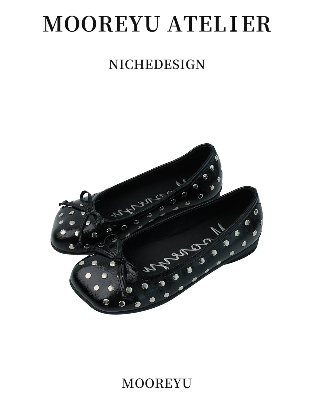 Mooreyu Bow Rivet Pedal Shoes