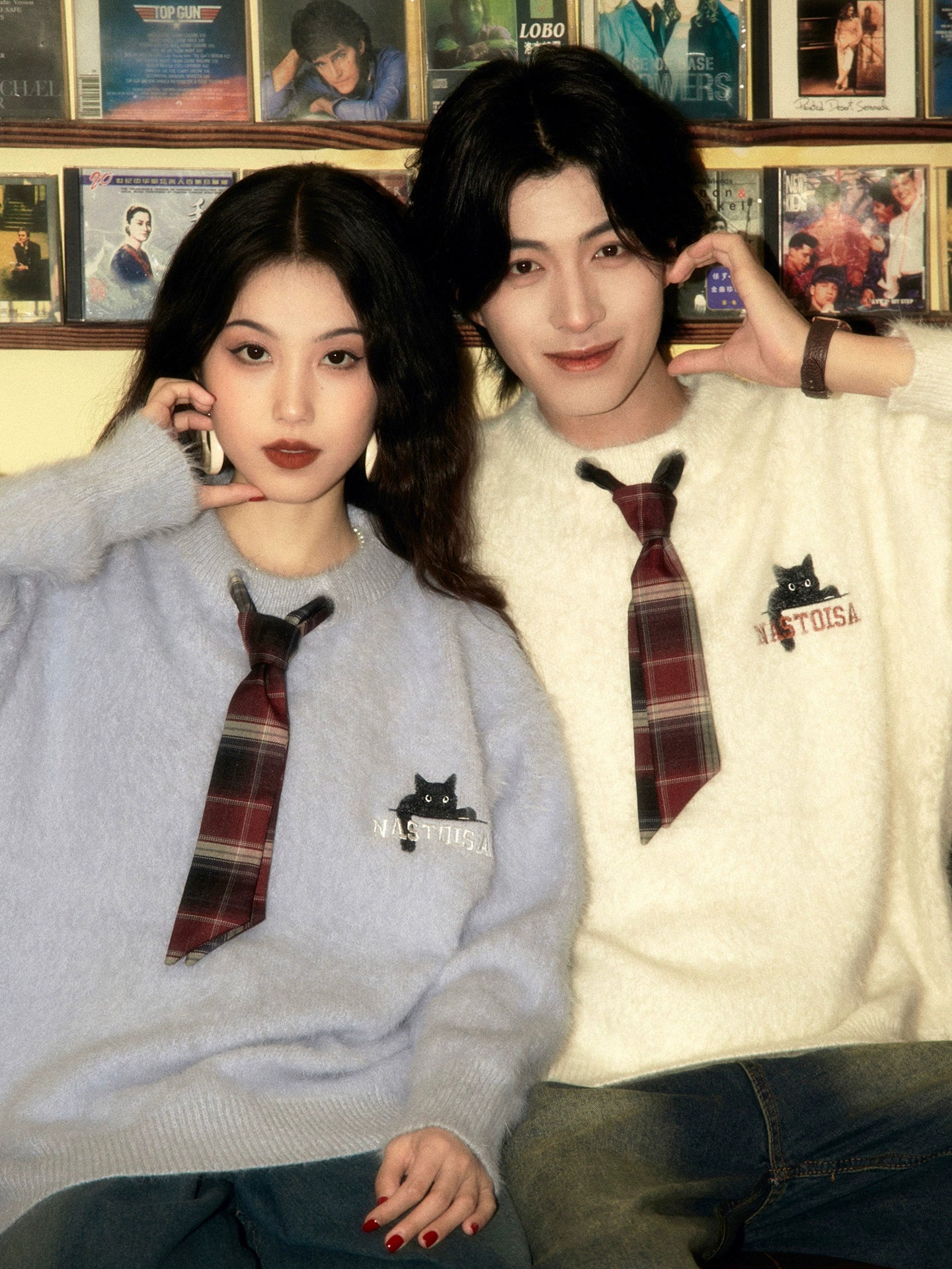 ALOHA Vintage Lazy Slack Tie Sweater