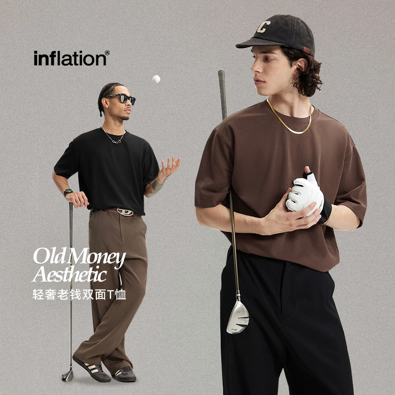 (Clearance) INF OLD MONEY Simple Basic Versatile Short Sleeve Tee