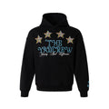 YADcrew Vintage Versatile Female Hot Bead Star Hooded Sweater