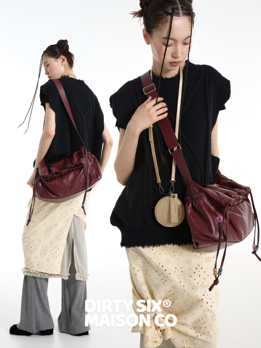 DirtySix Mani stacked bag contrasting natural stone Bag
