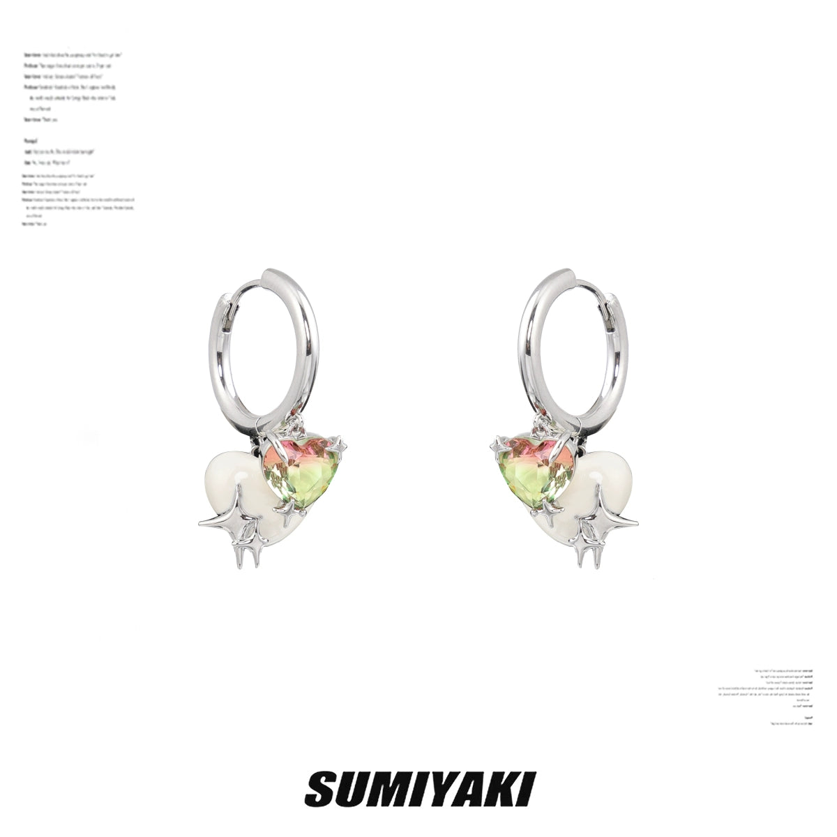 SUMIYAKI Sweet and Cool Love Double Earrings