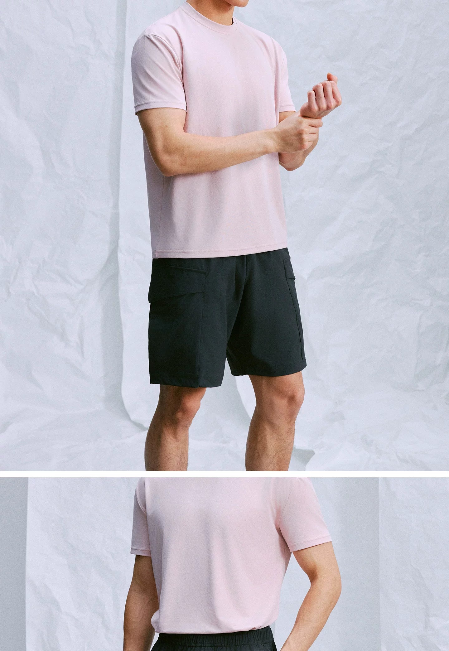 NO LOGO Lightweight and Breathable Multi-pocket Shorts
