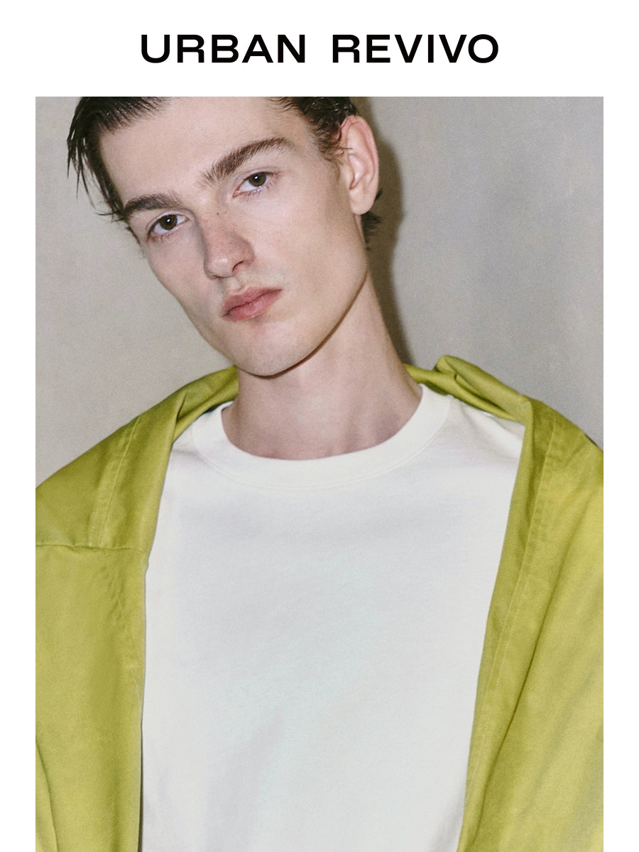 URBAN REVIVO Commuter Versatile Crew Neck Tee