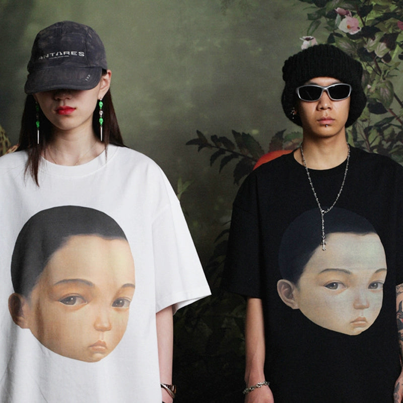 Wang Youbing Studio! Face 220g 100% Cotton Tee