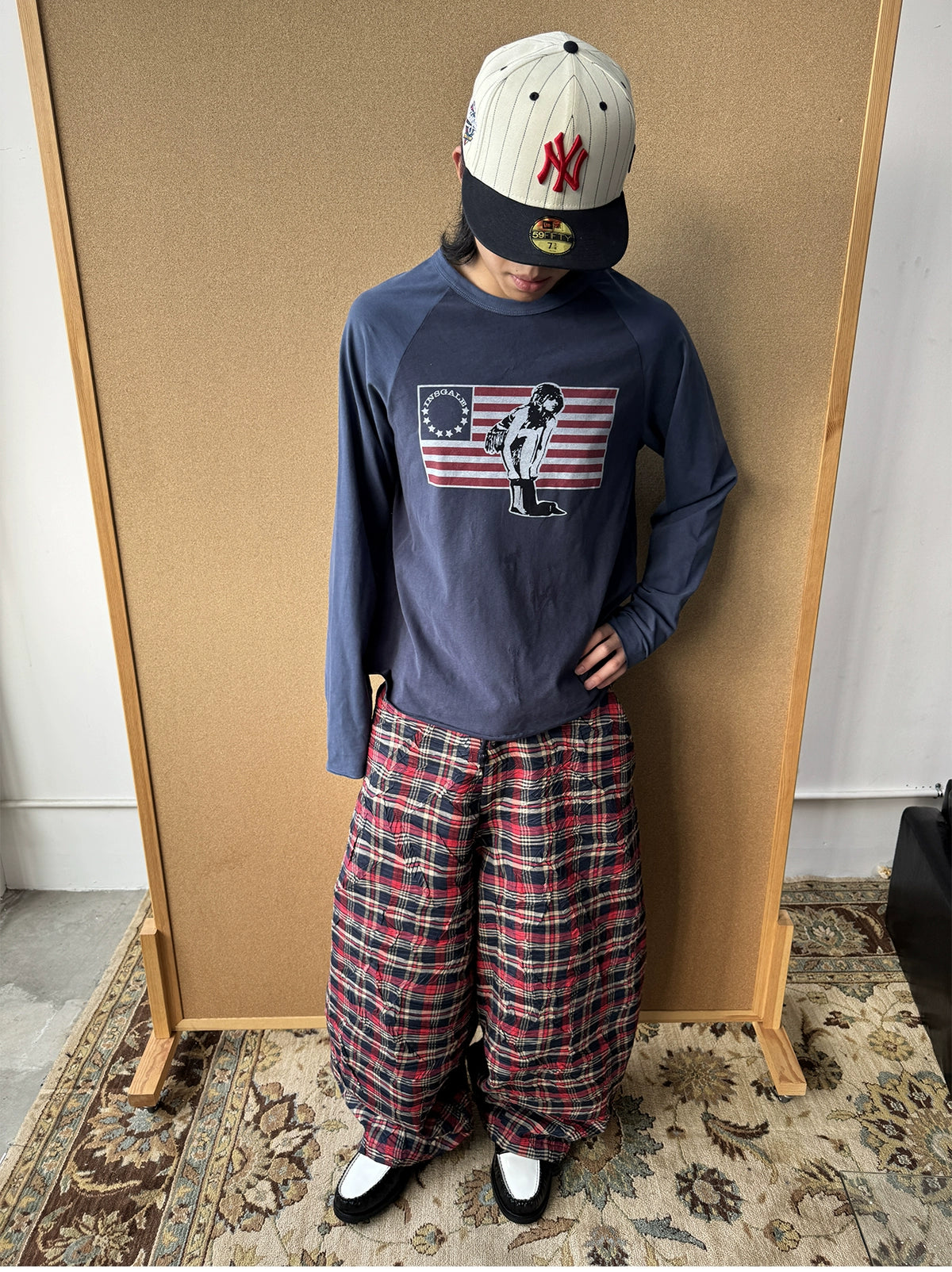 InsGale Contrast Splicing Shoulder Sleeve Long Sleeve