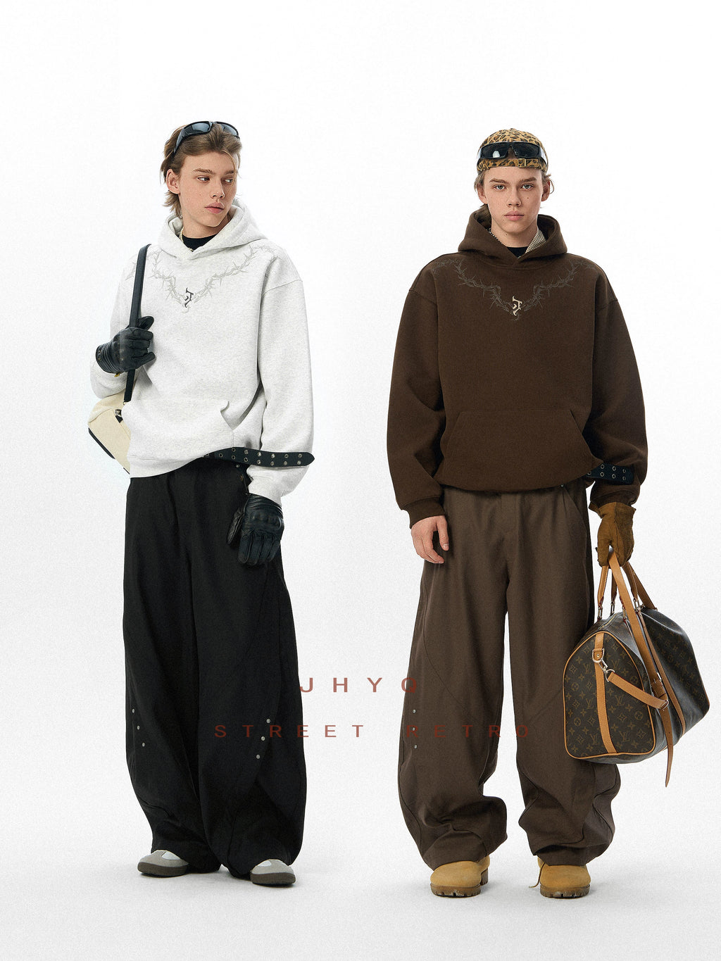 JHYQ Thorn Print Hoodie