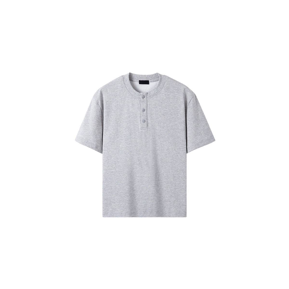 PLUS NO LOGO Henry Collar Casual Versatile Tee