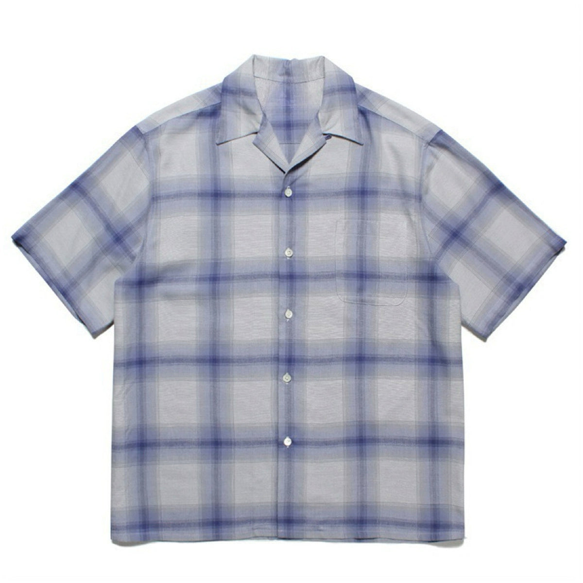 PUBLICRADIO Vintage Street Checked Loose Short Sleeve Shirt