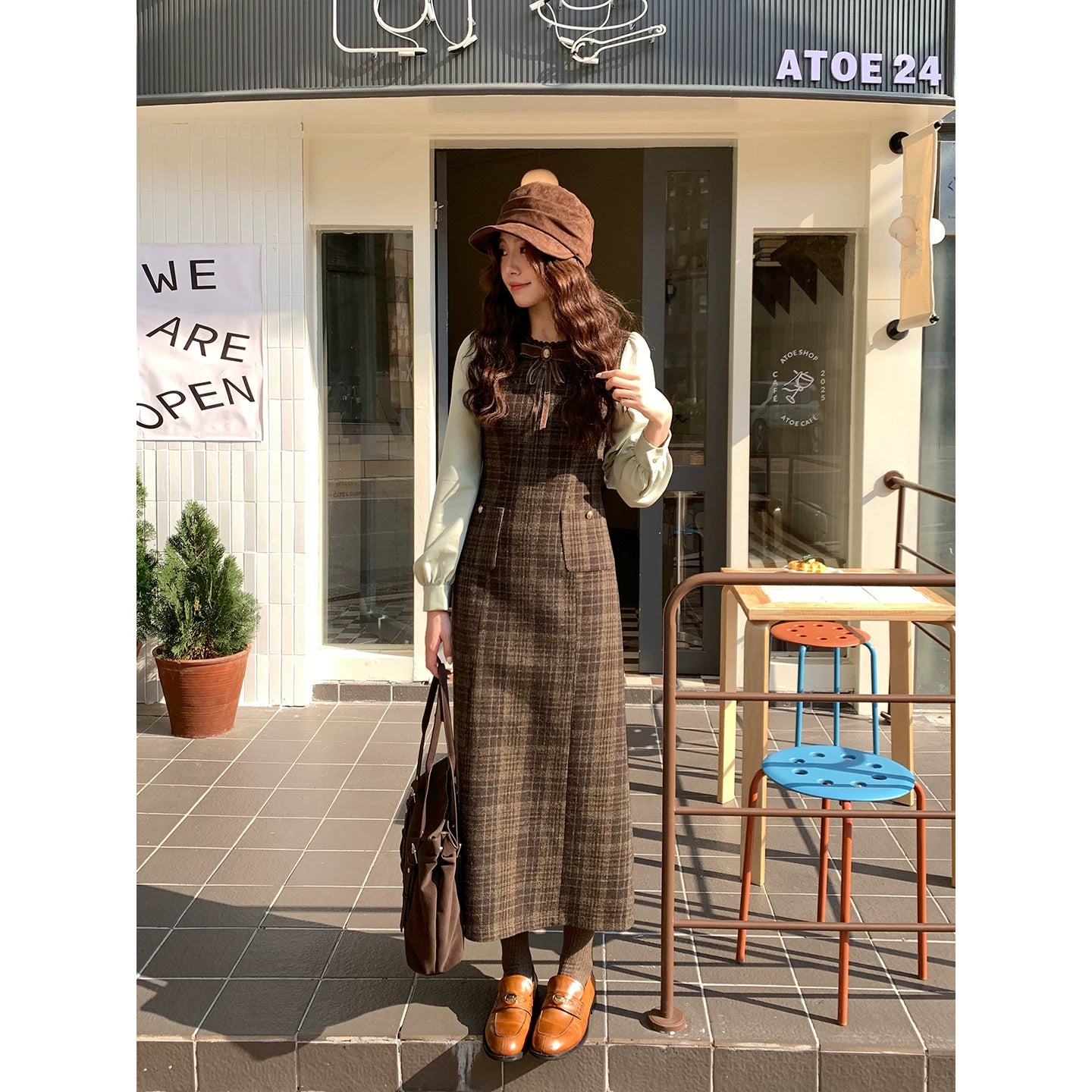 Even Fake Two Waist Dresses