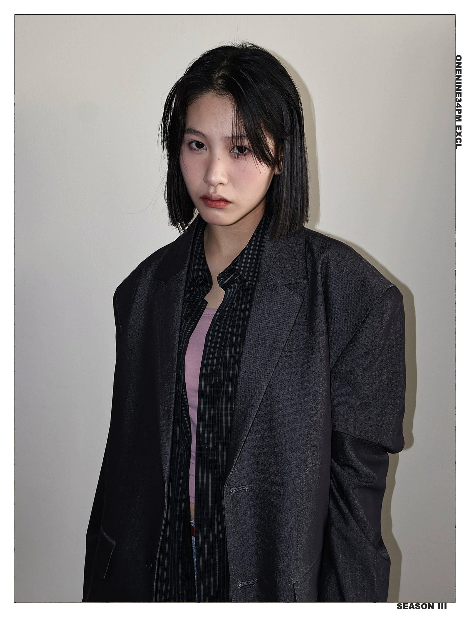 ONENINE34PM Slack Plaid Shirt