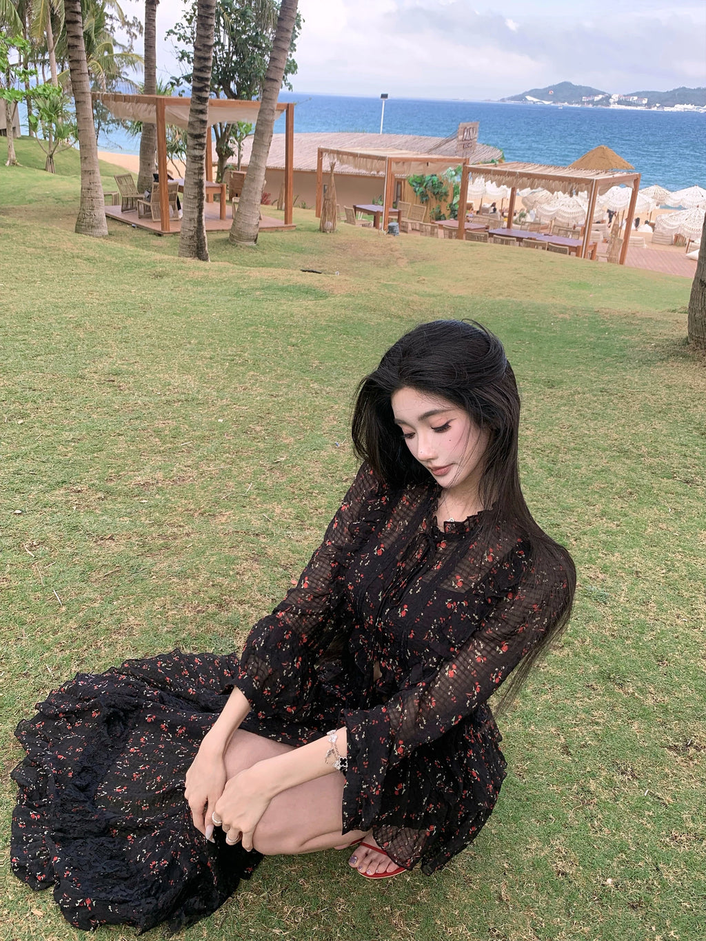 Barb Chill Floral Lace Skirt Two-piece Set