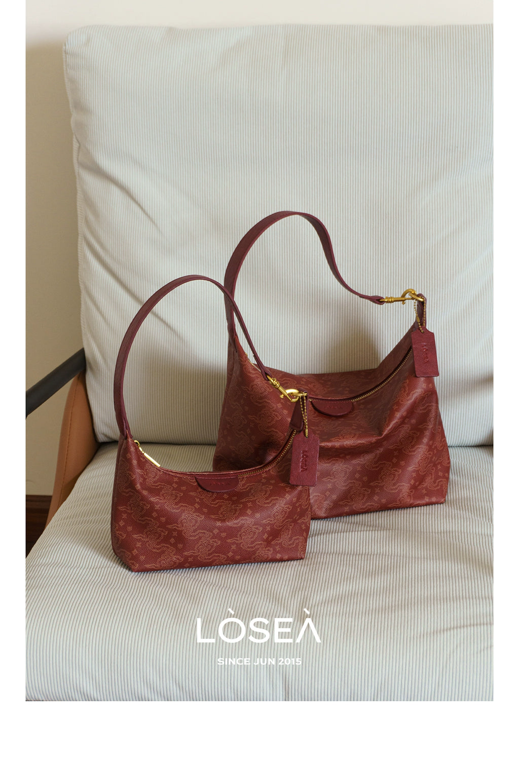 LOSEA Ruyi Cloud Temperament Premium Pattern Shoulder Bag
