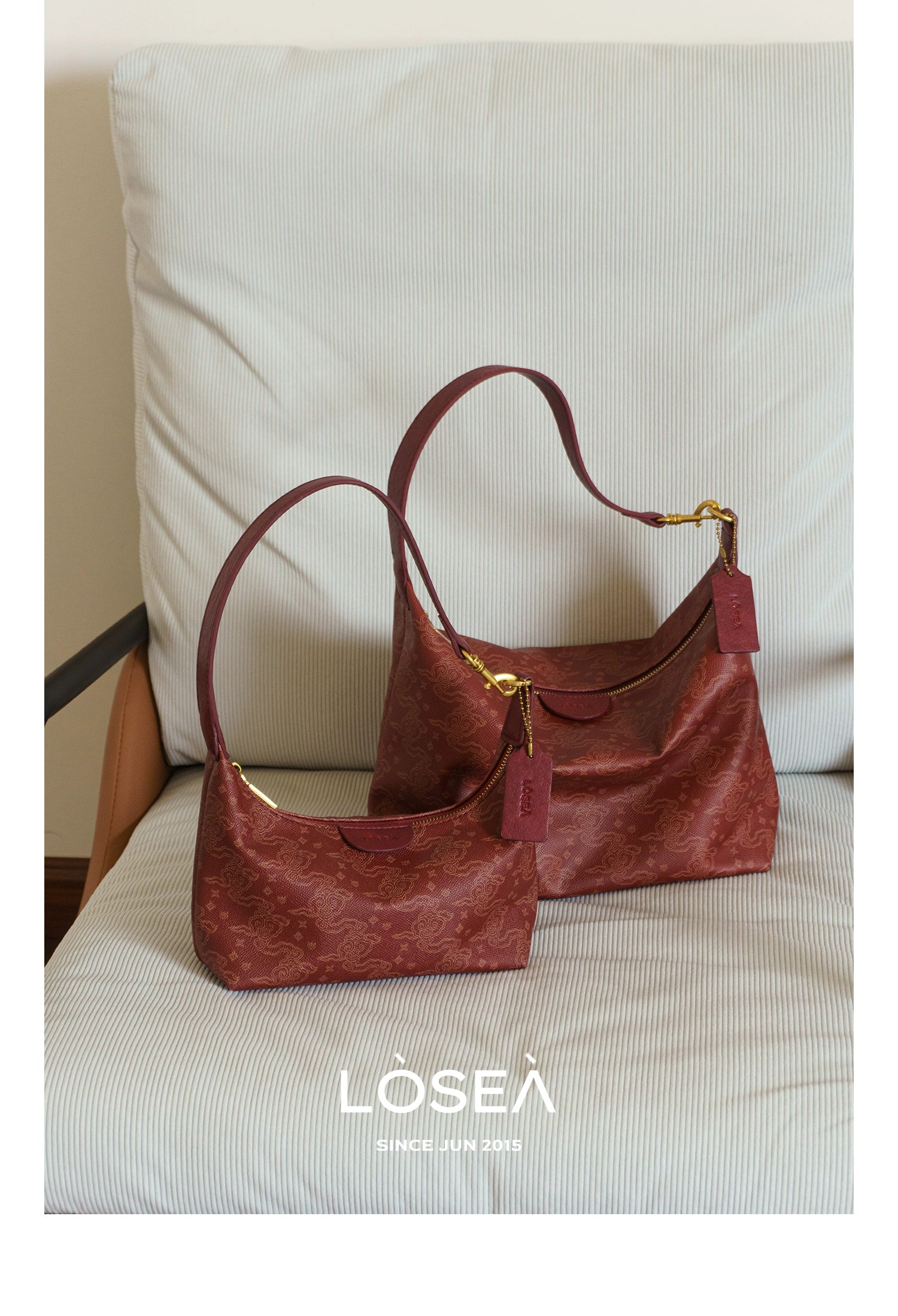 LOSEA Ruyi Cloud Temperament Premium Pattern Shoulder Bag