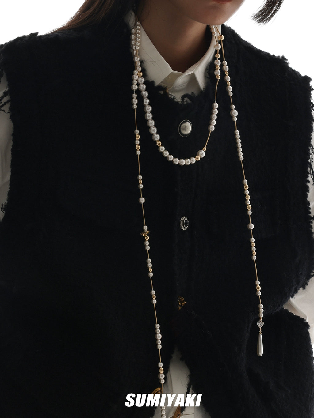 SUMIYAKI Broken Pearl Necklace