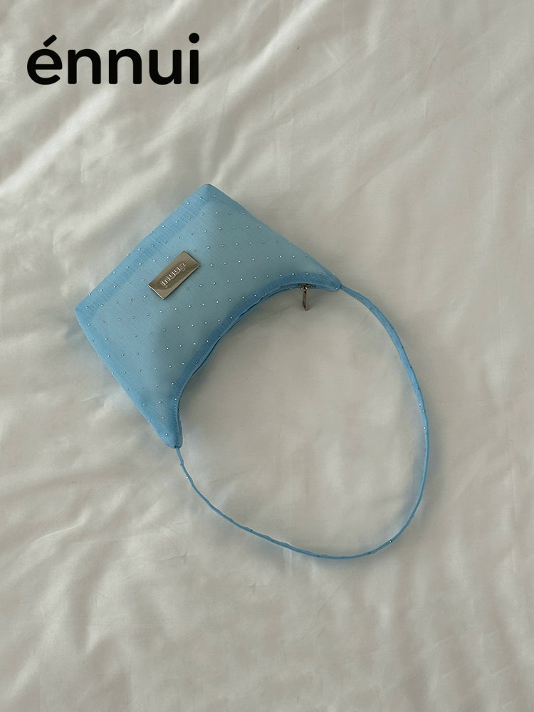 ENNUI Mesh Hot Drilling Transparent Underarm Bag