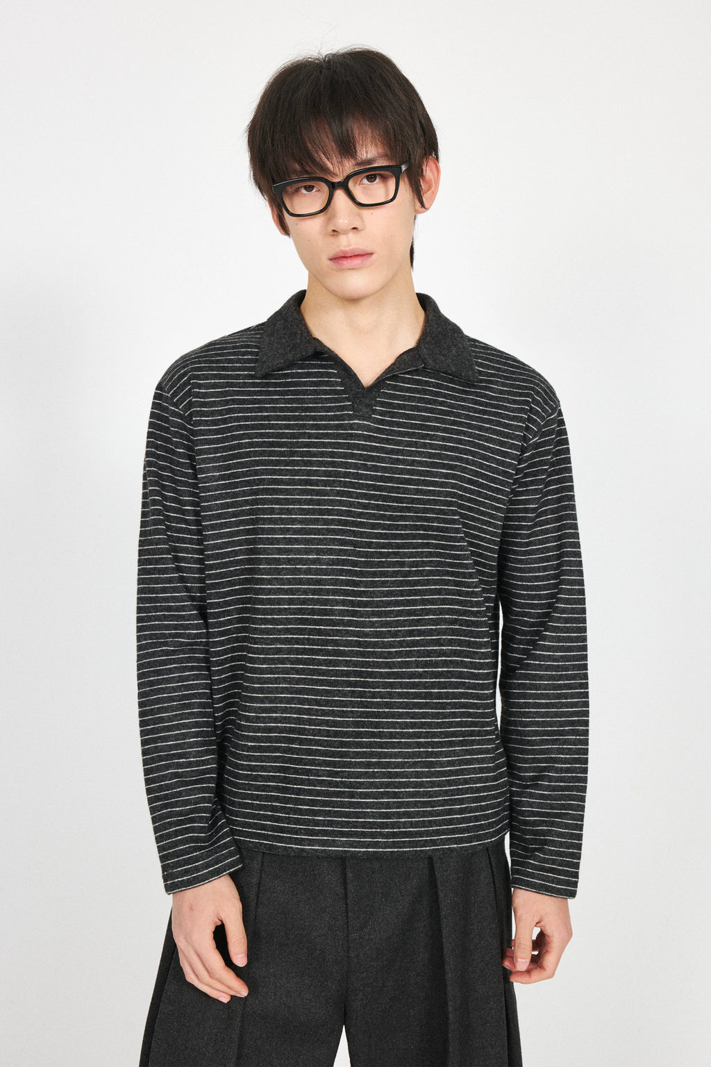 Stay The Night Striped Contrast Knitted Long Sleeves