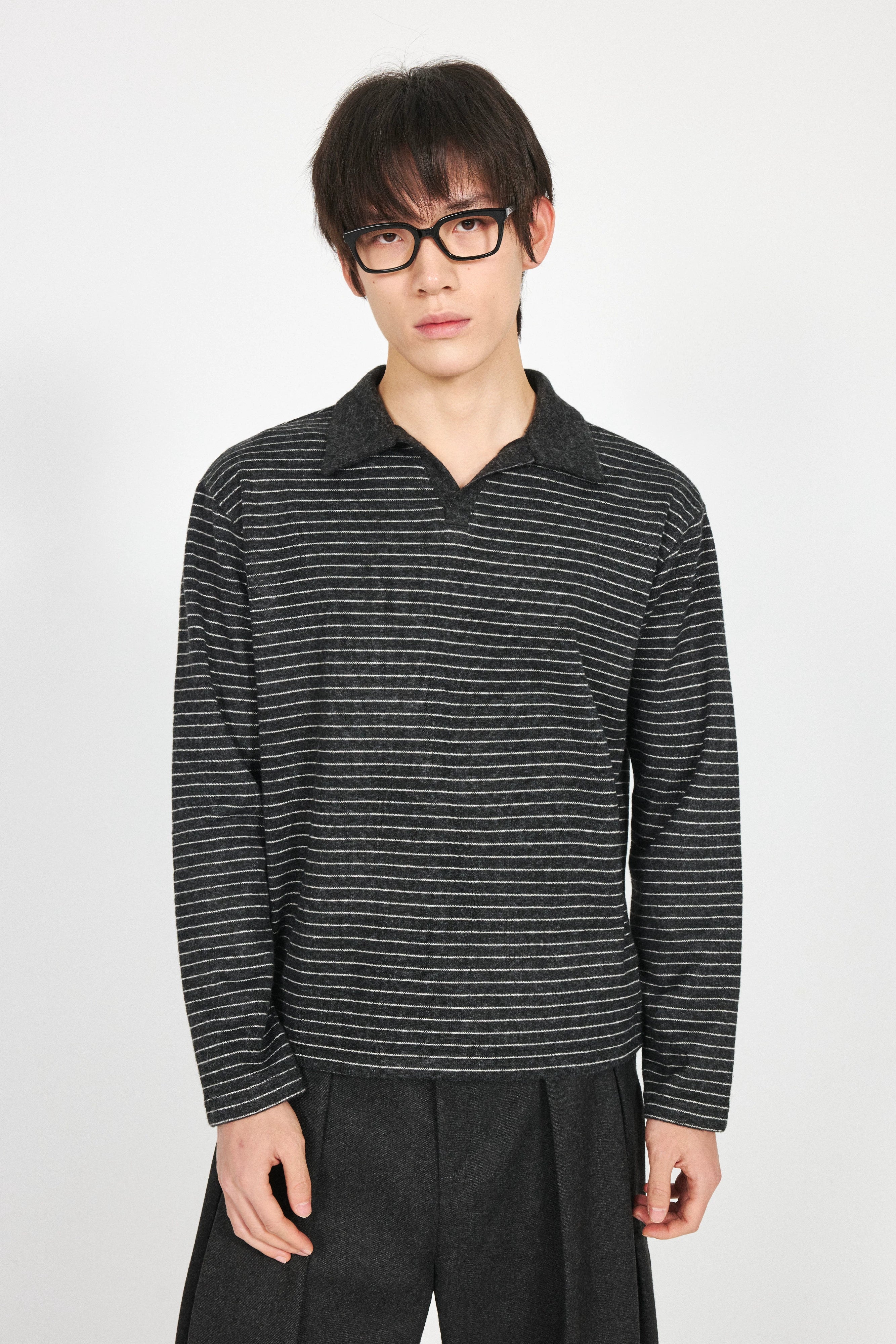 Stay The Night Striped Contrast Knitted Long Sleeves
