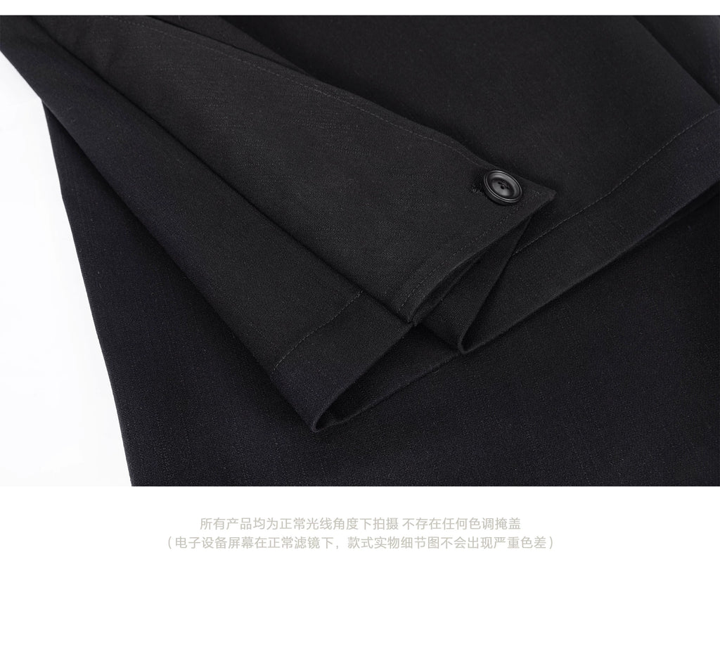 Esaias Button-pleated Wide Leg Casual Trousers