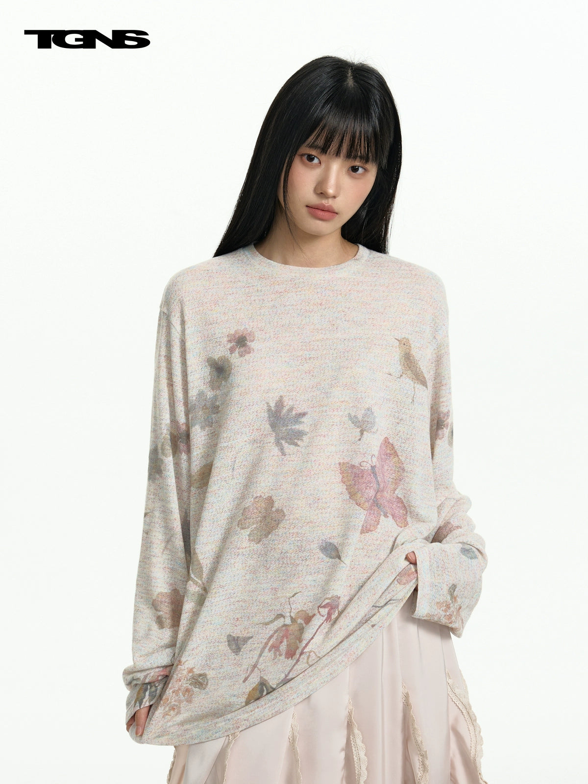 TGNS Thin Sunscreen Loose Lazy Relaxation Blouse