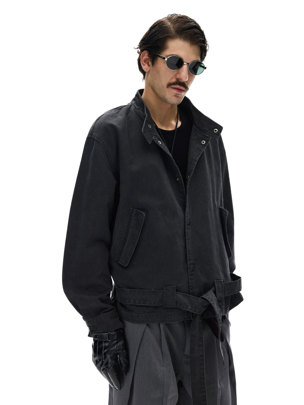 A+WF Vintage Strap-Up Collar Tooling Jacket