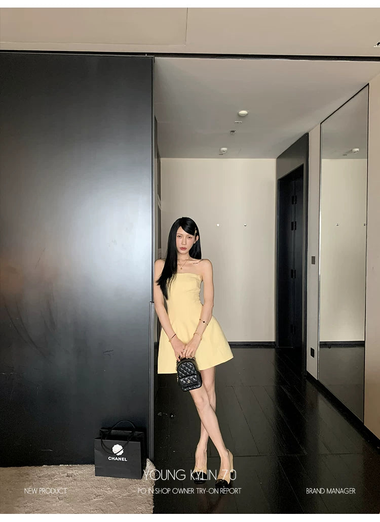 YOUNG KYLIN Retro Waist Dress