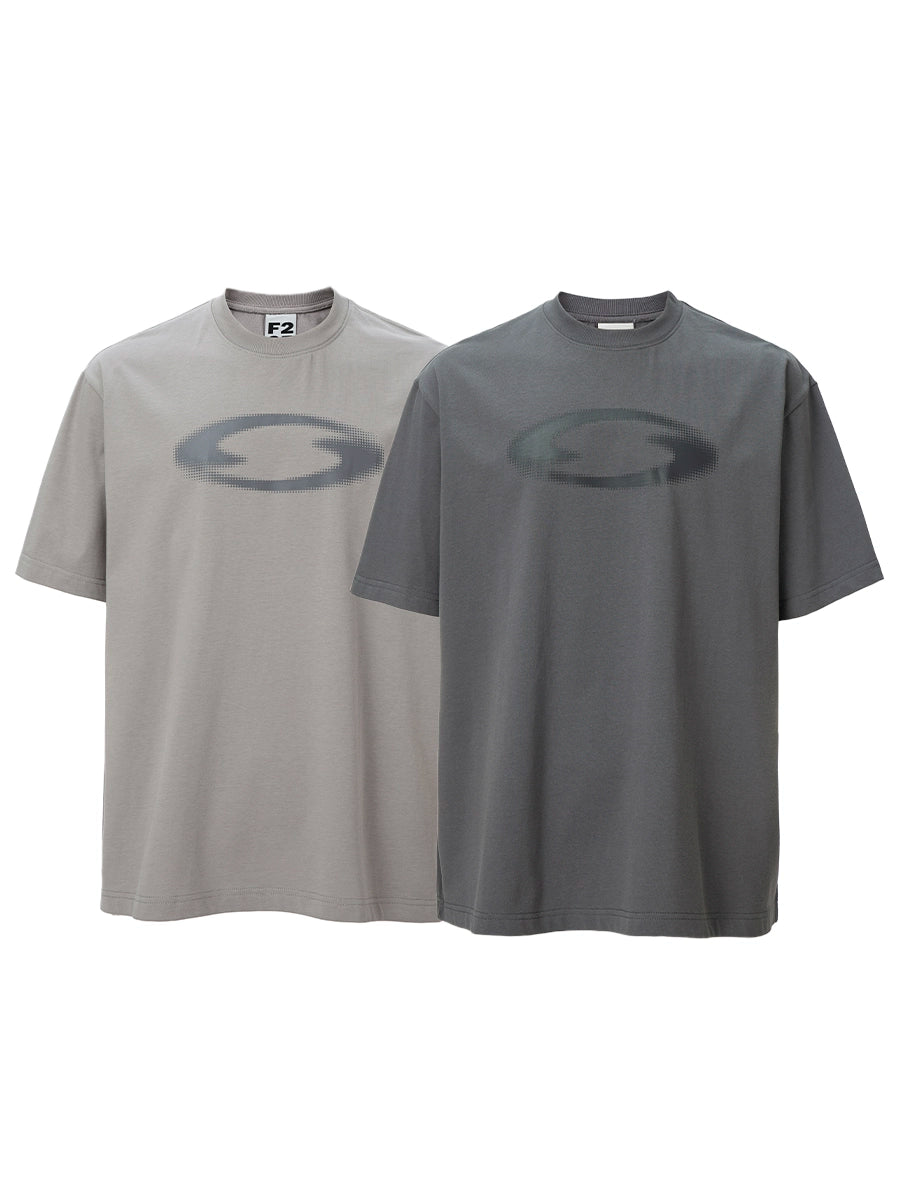 F2CE Basic Logo Printing Loose Retro Tee
