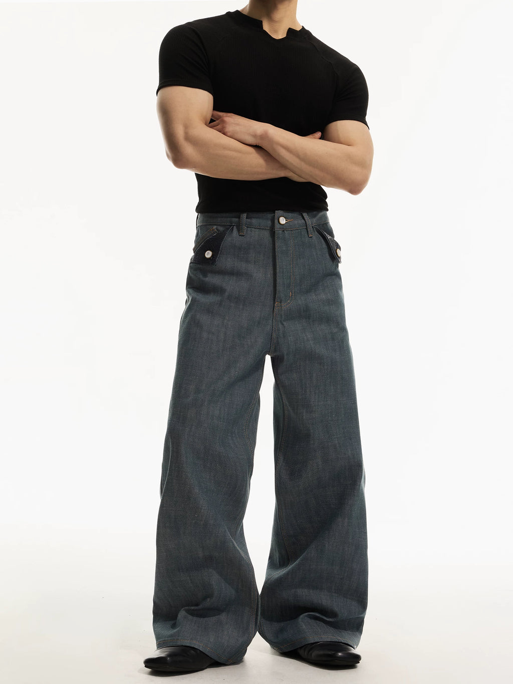 DAY NY Vintage Premium Wide Leg Straight Jeans