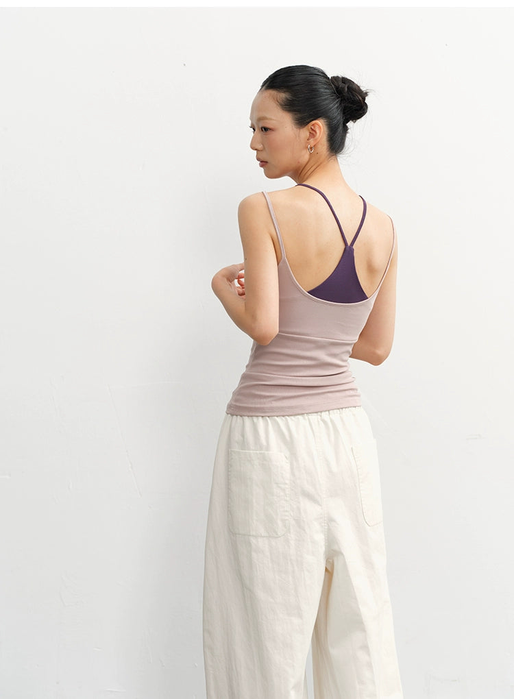 LINY LIBERTY Fake Two-piece Knitted Vest