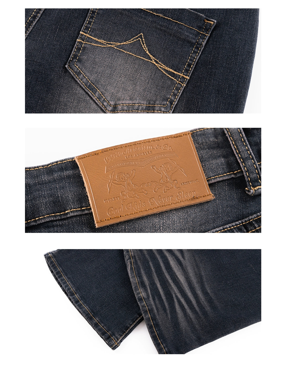 Ariseism Vintage Skinny Pull Jeans